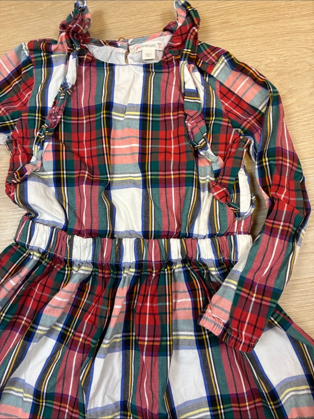 Crewcuts Red Plaid Ruffle Dress - Picture 4 of 5
